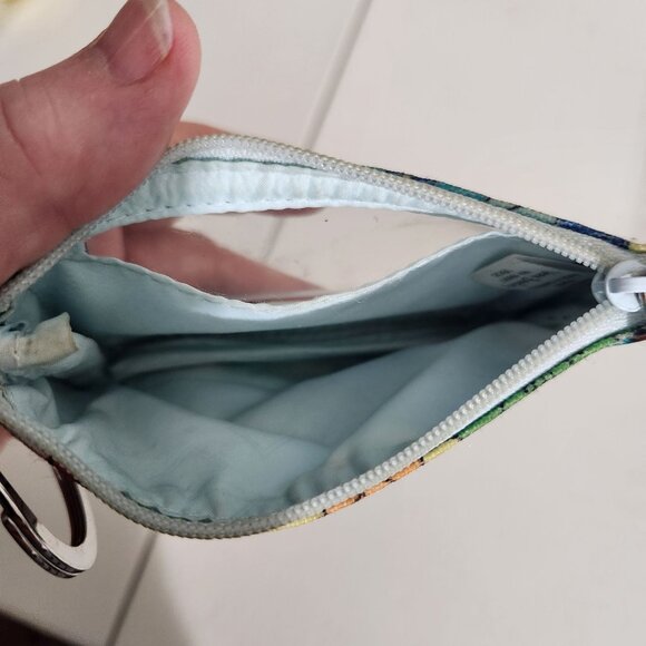 Vera Bradley Floral ID Holder With Keyring & Zip Closure - Picture 9 of 16